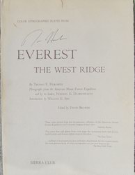 hornbein west ridge prospectus signed